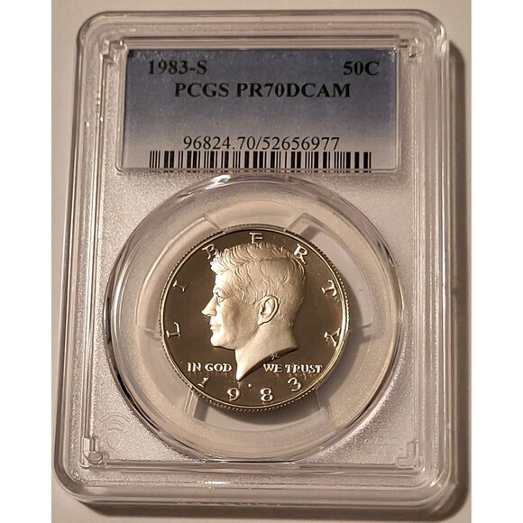 1983 S Kennedy Half Dollar Proof PR70 DCAM PCGS - Picture 1 of 2